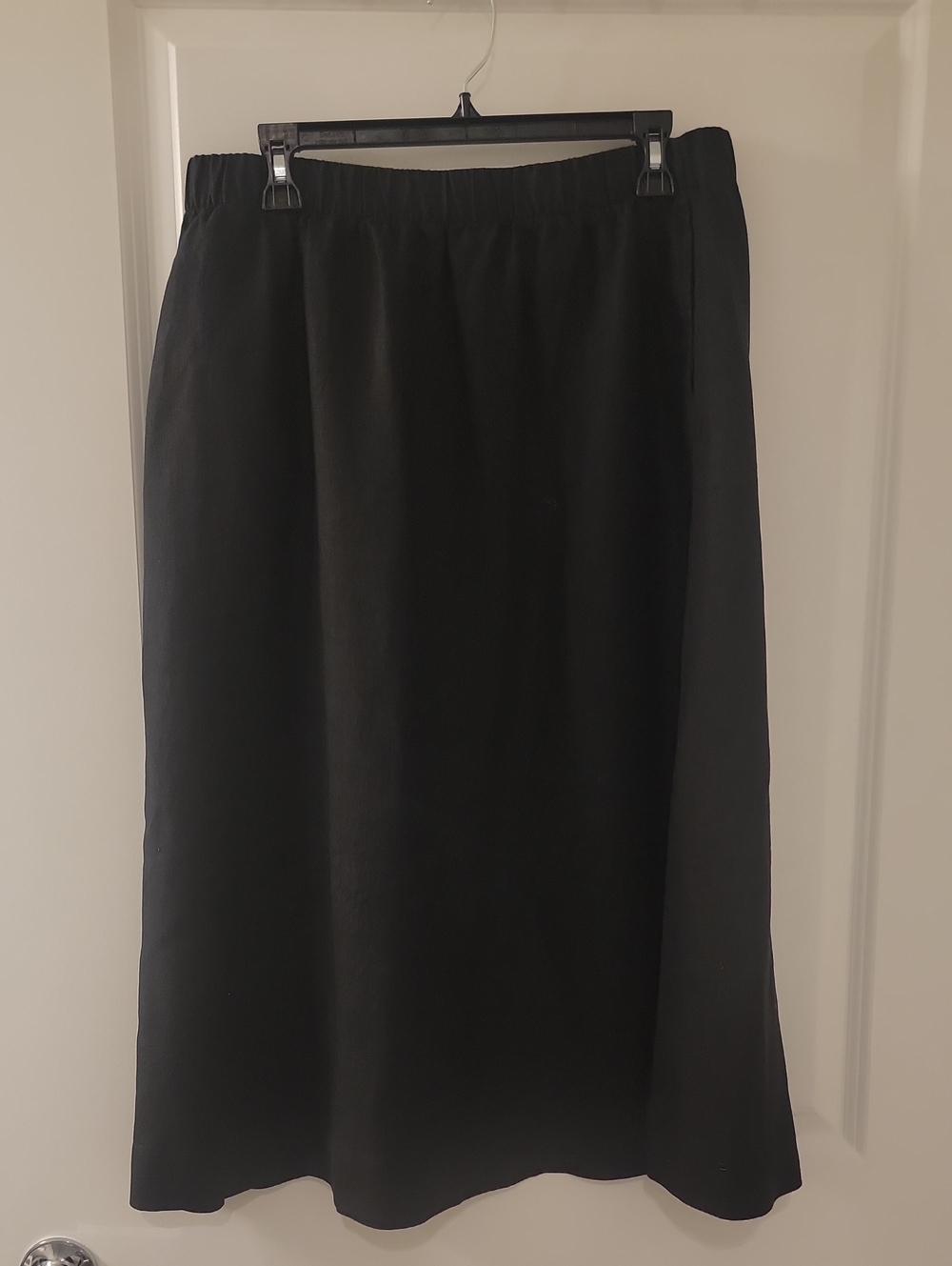 Charter Club Black A-Line Midi Skirt